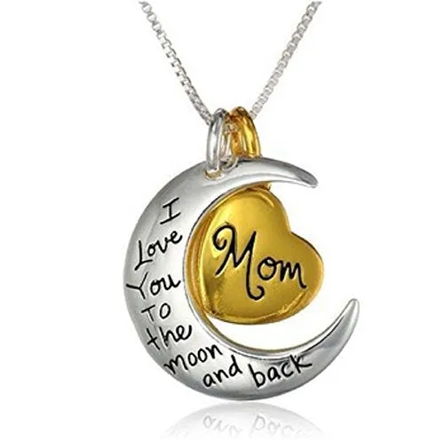 YELLOW CHIMES Mother love special Mom moon pendant in metal for Women