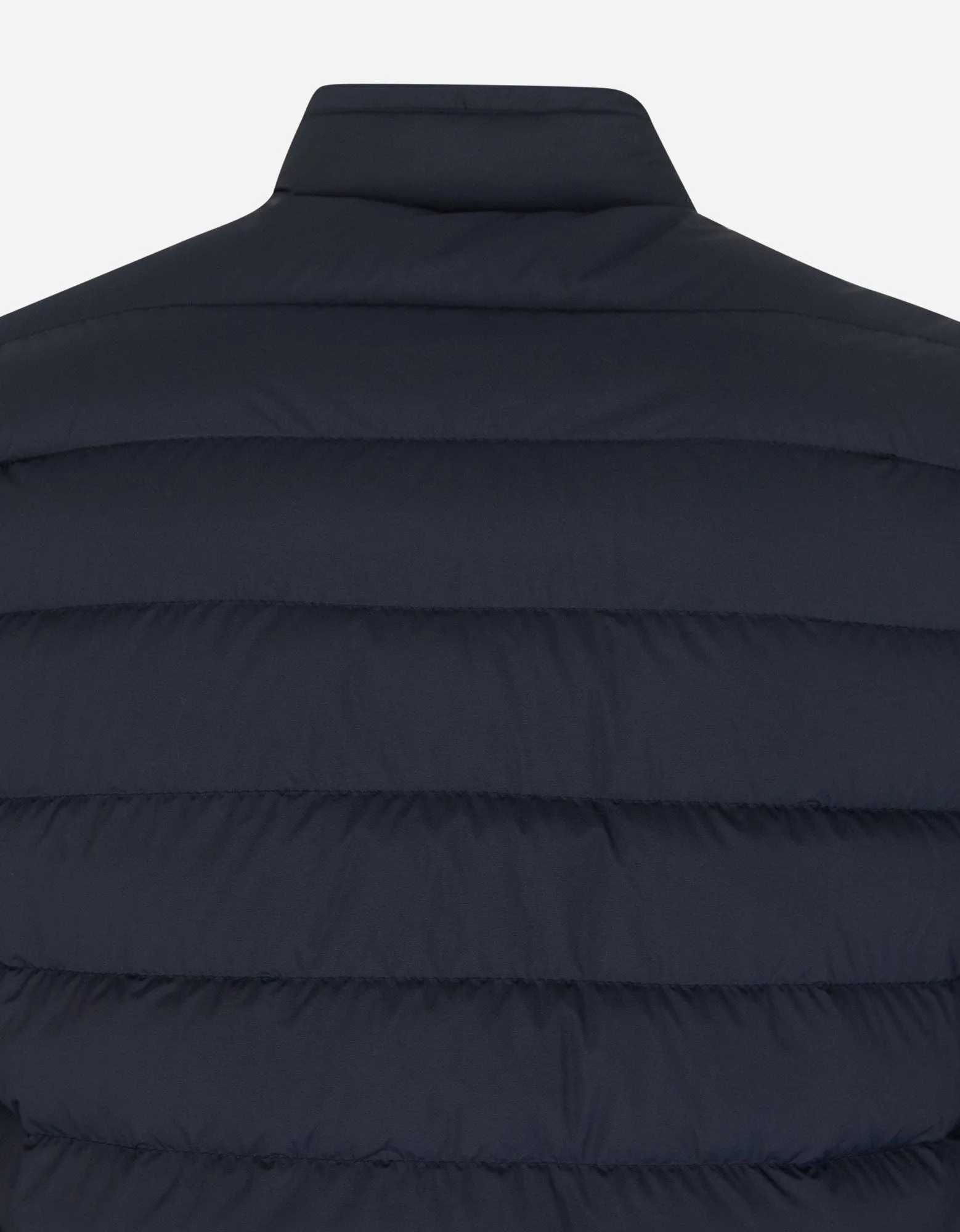 Yeres Navy Blue Nylon Down Jacket