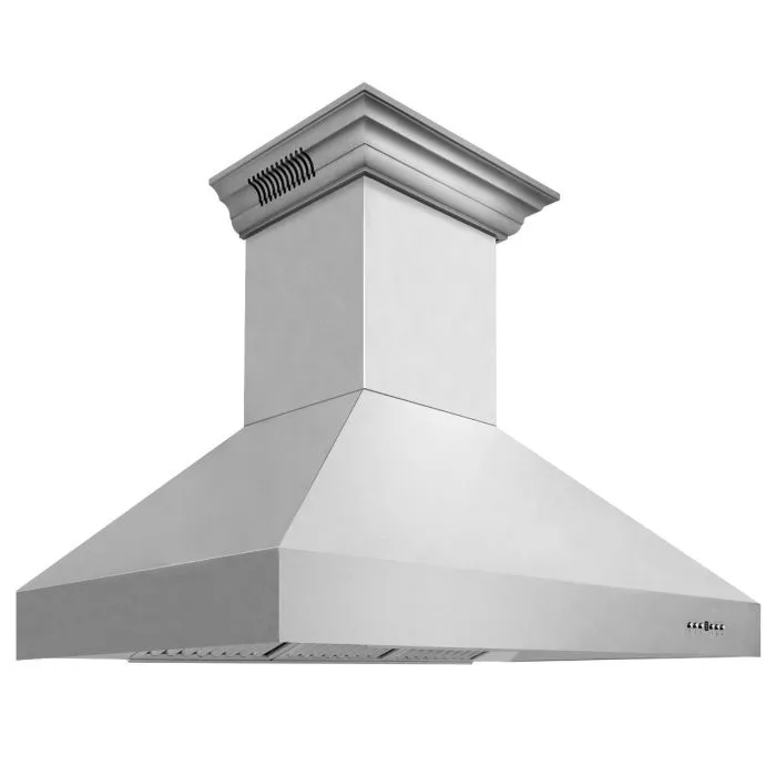 ZLINE 42 IN. Professional Wall Mount Range Hood in Stainless Steel with Built-In CrownSound® BlueTooth Speakers (667CRN-BT-42)